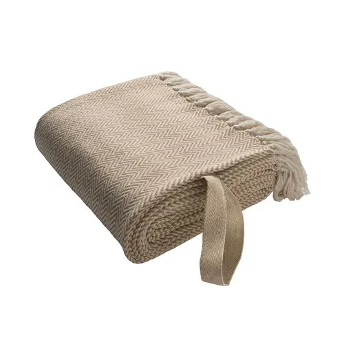 Couverture Éco-Responsable à Franges 100% Recyclée Personnalisable