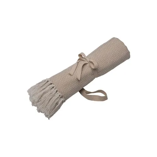 Couverture Éco-Responsable à Franges 100% Recyclée Personnalisable