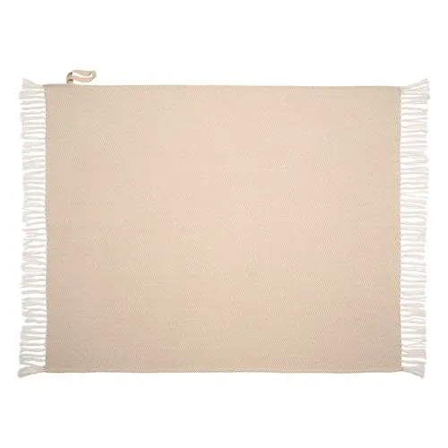 Couverture Éco-Responsable à Franges 100% Recyclée Personnalisable