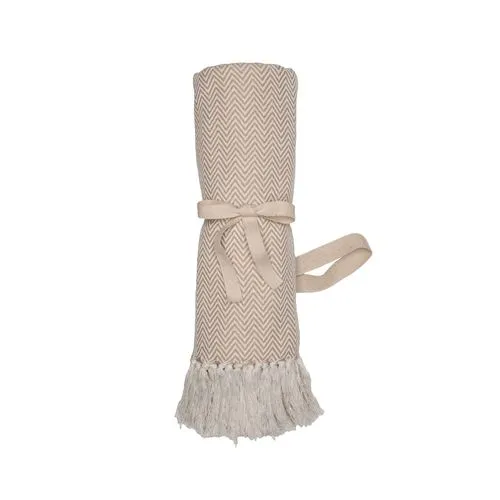 Couverture Éco-Responsable à Franges 100% Recyclée Personnalisable