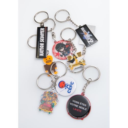 Porte-clés Aluminium Personnalisé Quadri - Impression Offset