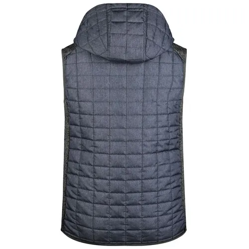 Gilet homme hybride tricoté