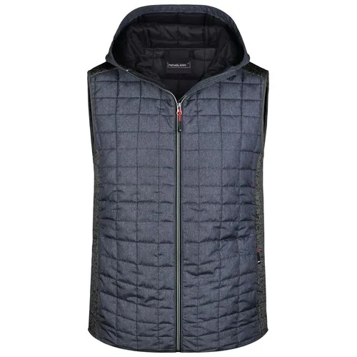 Gilet homme hybride tricoté