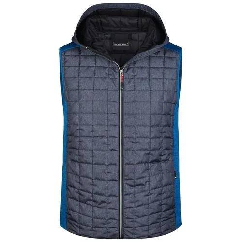 Gilet homme hybride tricoté