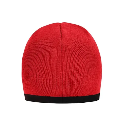 Bonnet avec bord contrasté