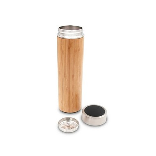 Thermos Bambou 500ml Affichage Température - Infuseur Intégré