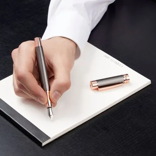 Stylo Plume Zoom Diamond Gun - Édition Gravée Luxe Personnalisable