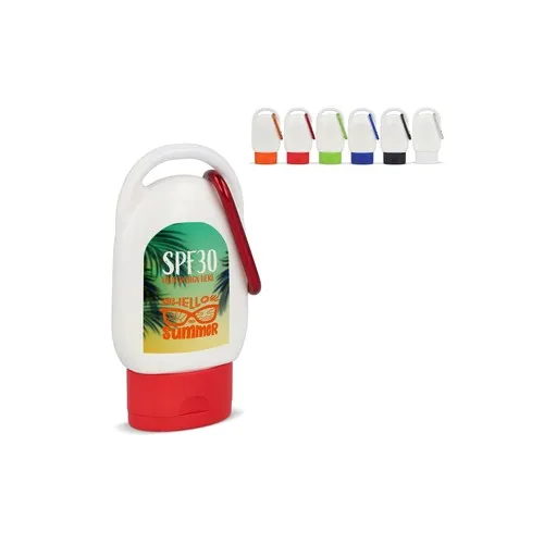 Spray Solaire SPF30 Format Carte en Plastique Recyclé Personnalisable