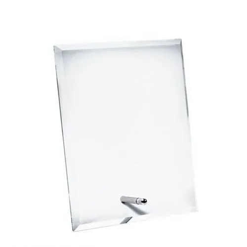 Trophée en Verre Blanc Personnalisable - Récompense Prestige