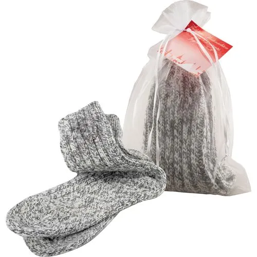 Chaussettes Douillettes en Sachet Organza Personnalisable