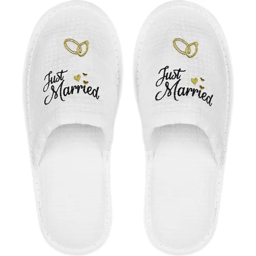 Chaussons d'hôtel personnalisables à bout ouvert - Modèle Waffle