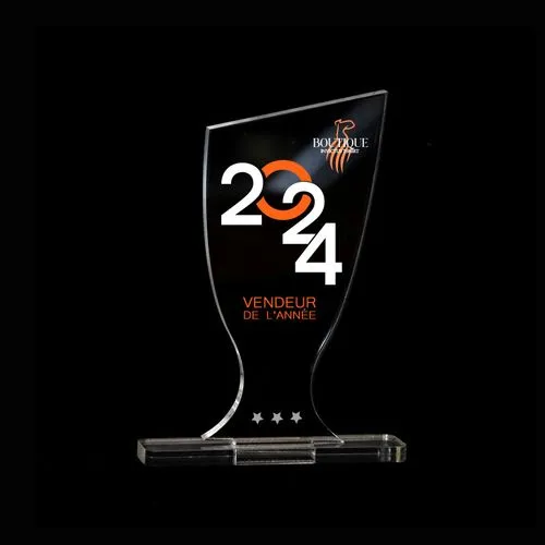 Trophée en plexiglas COUPE - France 3 mm