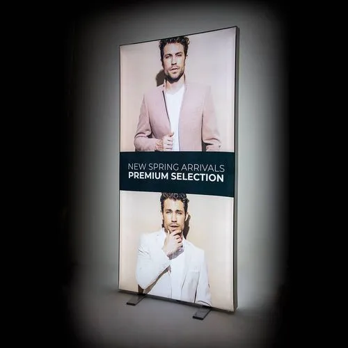 Display Lumineux Pliable Brightbox Fold&Go 100x200 cm avec Housse