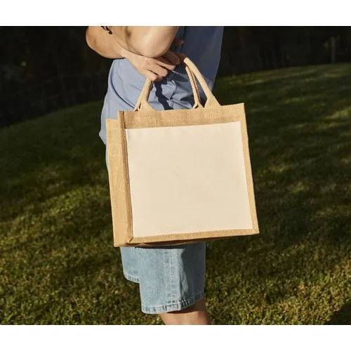 Sac Shopping Jute et Coton Personnalisable - Grande Capacité