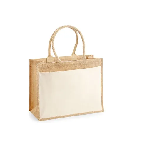 Sac Shopping Jute et Coton Personnalisable - Grande Capacité