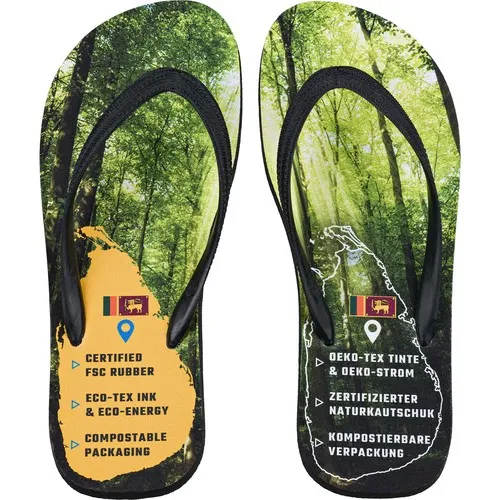 Tongs Bio Personnalisables en Caoutchouc Naturel FSC