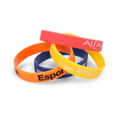 Bracelet Silicone avec Plaque Aluminium Personnalisable