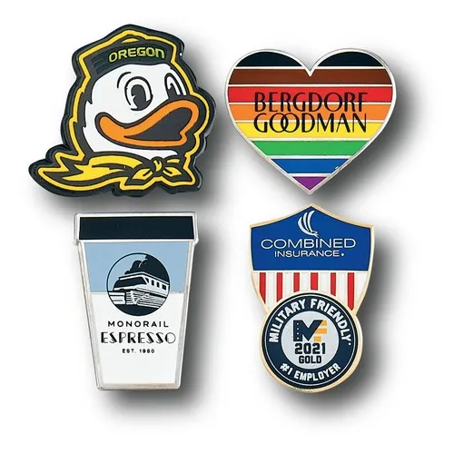 Pin's Métal Doré Personnalisé - Identification et Promotion d'Entreprise