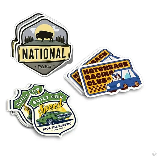 Planches d'autocollants personnalisés - Sérigraphie sur papier blanc