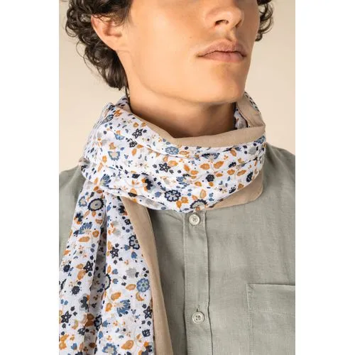 Chèche Coton Motifs Floraux Personnalisable - Cadeau d'Entreprise