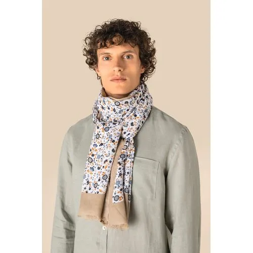 Chèche Coton Motifs Floraux Personnalisable - Cadeau d'Entreprise