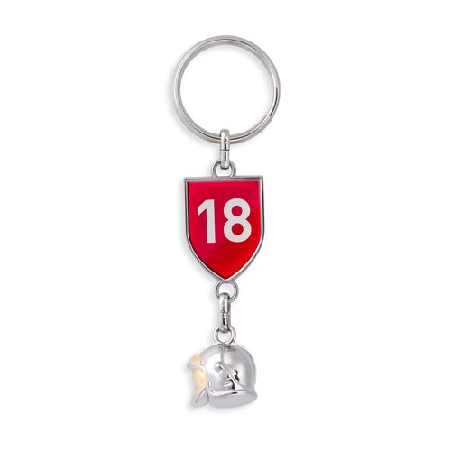 Porte-Clés Casque de Pompier 3D Personnalisable en Zamac