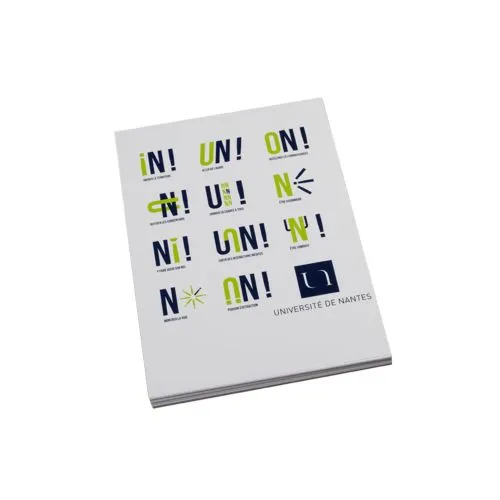 Bloc-notes A5 personnalisable 25 feuilles avec couverture