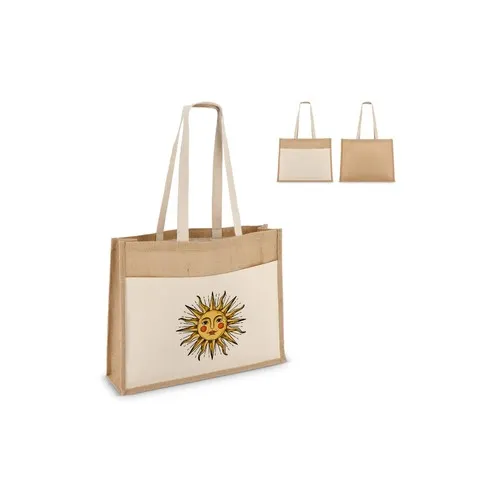 Sac Fourre-Tout Jute-Coton OEKO-TEX® 320g/m² Personnalisable