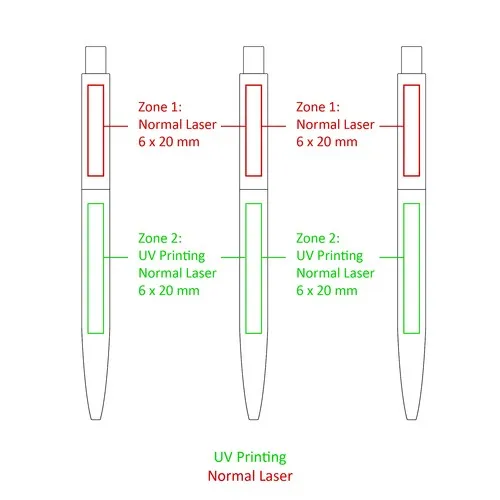 Stylo à bille en aluminium recyclé NoClip II STOCK