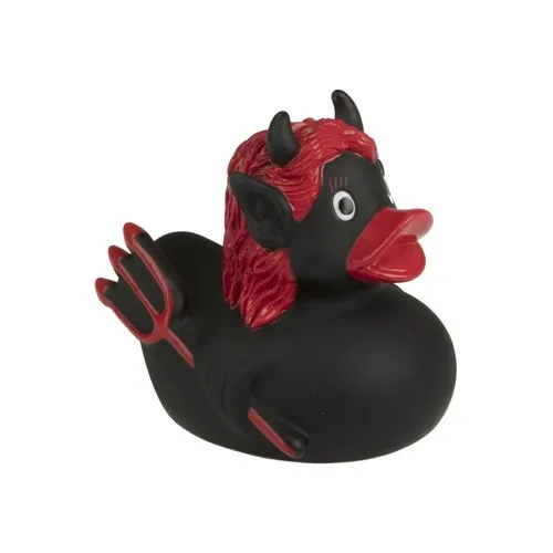 Canard en caoutchouc diable