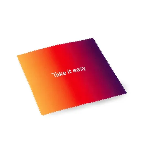 Lingette microfibre rPET personnalisée - Fabrication européenne