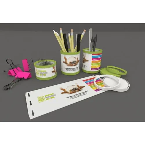 Pot à Crayons Pliable Personnalisable - Support Bureau Publicitaire sur Mesure
