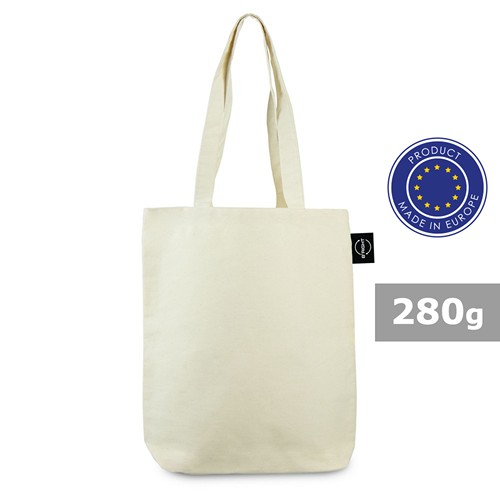 Sac Shopping Coton 280g Épaule - Fabrication Européenne Certifiée