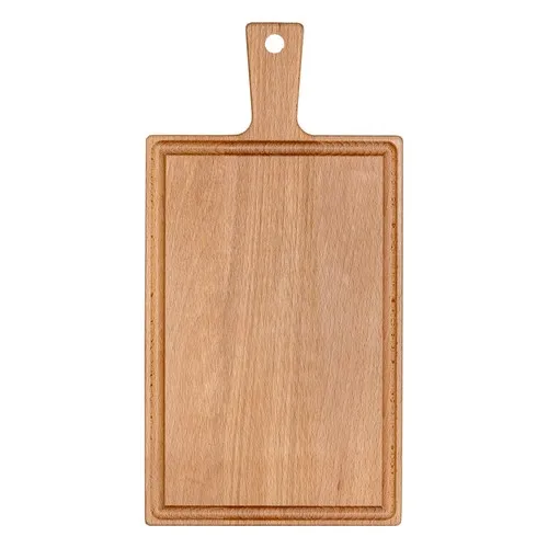 Planche à servir hêtre personnalisable avec poignée 33x16 cm