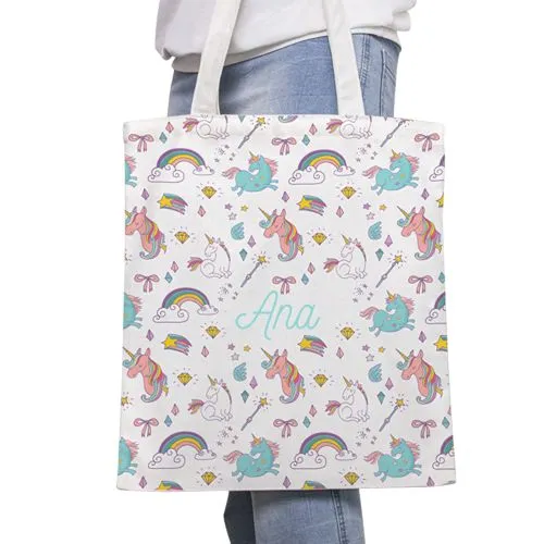 Sac shopping personnalisé, hanses courtes