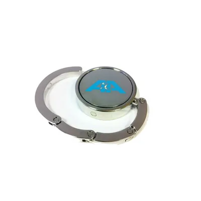 Accroche-Sac Luxe Fixe Personnalisable avec Pochette Tissu