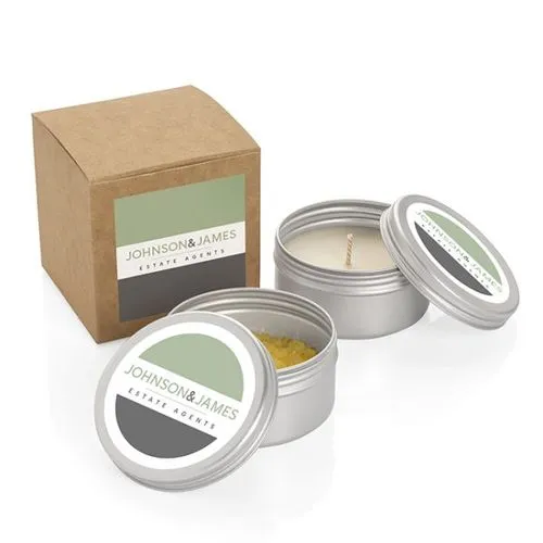 Bougie en Cire Naturelle dans une Boîte (100g)