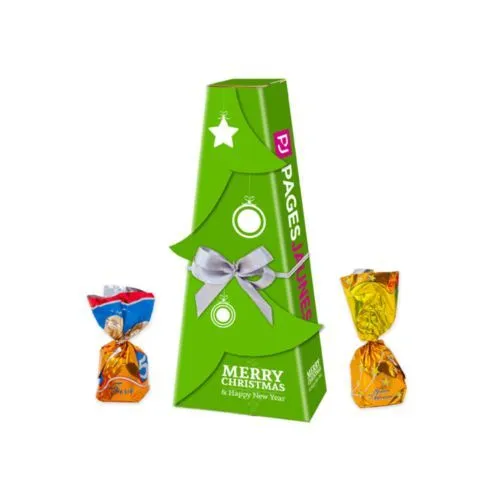 Árbol de Navidad de Pralines del oro