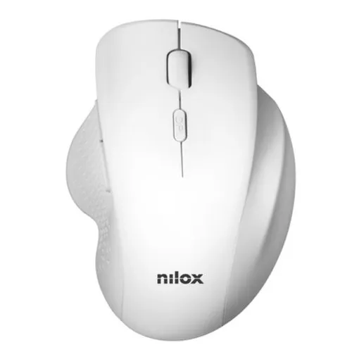SOURIS SANS FIL ERGONOMIQUE 3200 DPI BLANCHE NILOX