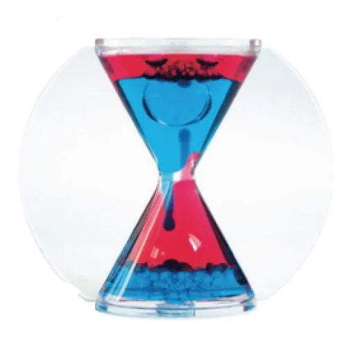 Sablier Liquide Bicolore Personnalisable - Objet Pub Relaxant