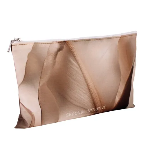 Trousse Plate Écologique en Plastique Marin Recyclé Personnalisable