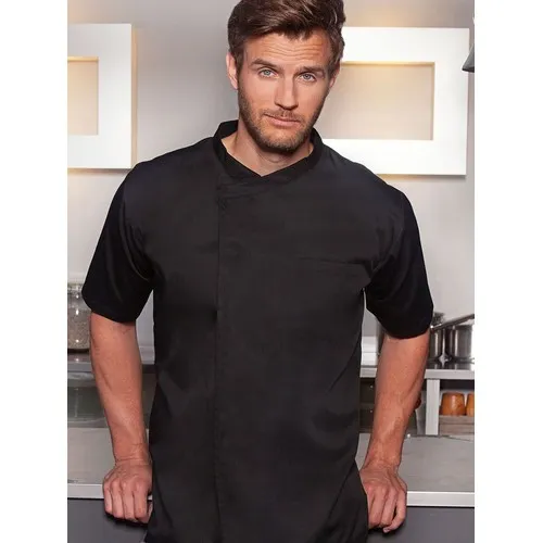 Chemise de cuisine manches courtes à enfiler Basic