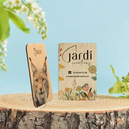 Magnet Bois Personnalisé - Fabrication Française - Format 75x50mm