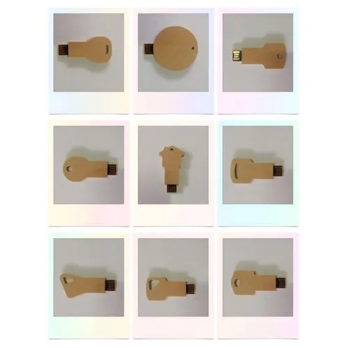 Clé USB Écologique en Paille de Blé Personnalisable