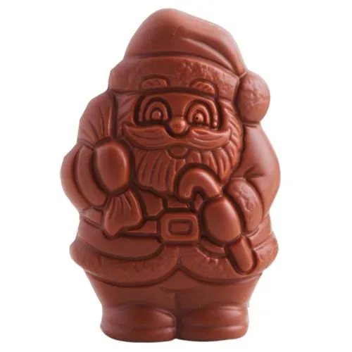 Père Noël Chocolat Bio 50g Personnalisable - Cadeau Client Noël