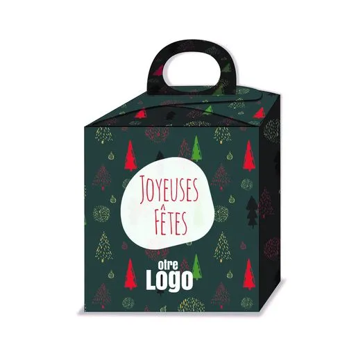 Père Noël Chocolat Bio 50g Personnalisable - Cadeau Client Noël