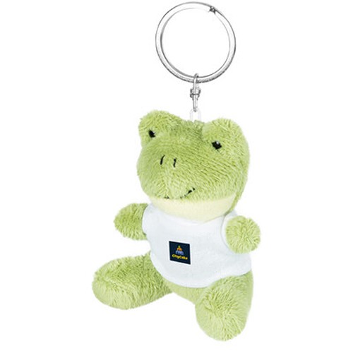 Porte-clés Grenouille en Peluche avec T-shirt Personnalisable