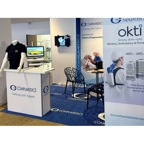 Moquette de stand personnalisée pour salons et événements professionnels