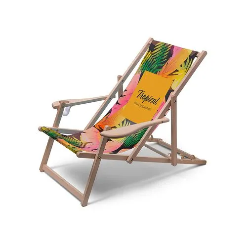 Chilienne Relax Comfort personnalisable avec accoudoirs et porte-gobelet