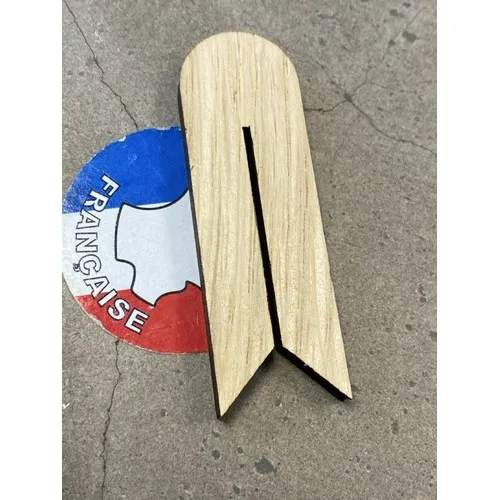 Pince à sachet en chêne personnalisable - Fabrication française